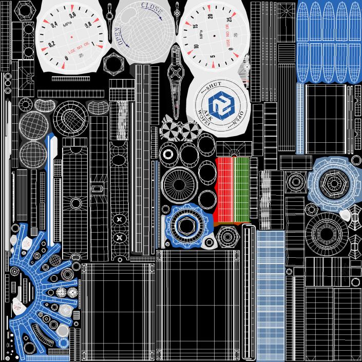 3D AFK Lab Industrial Gas Control Panel