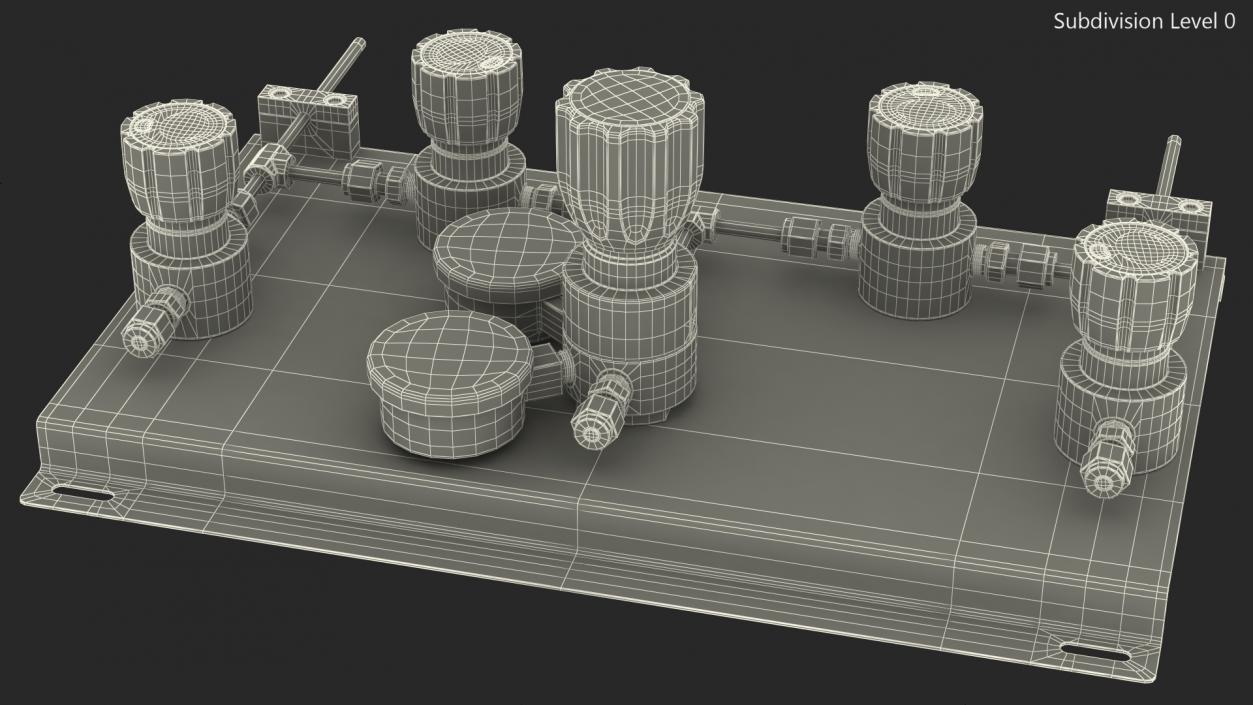 3D AFK Lab Industrial Gas Control Panel