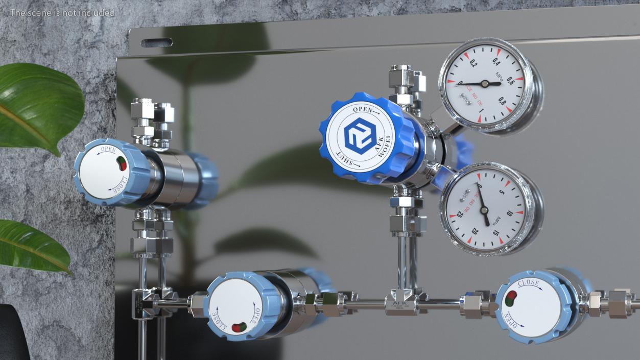 3D AFK Lab Industrial Gas Control Panel