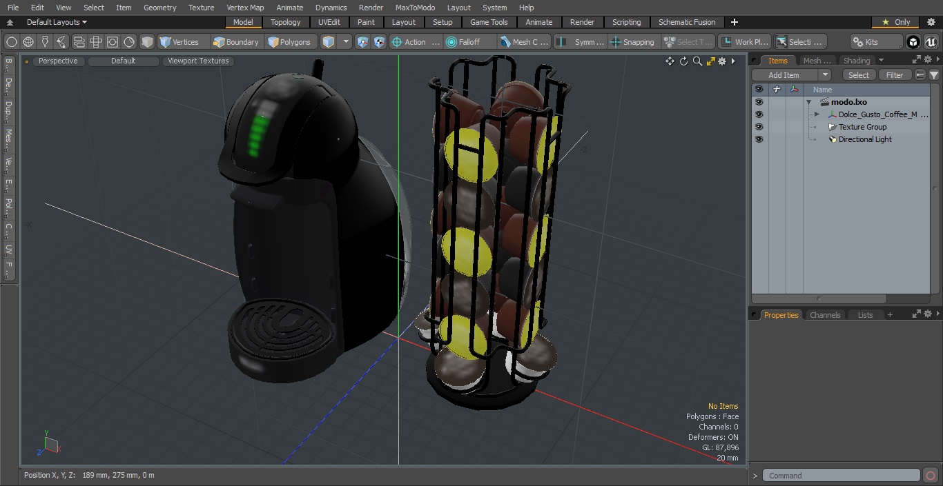 3D model Capsule Holder with Coffee Capsules