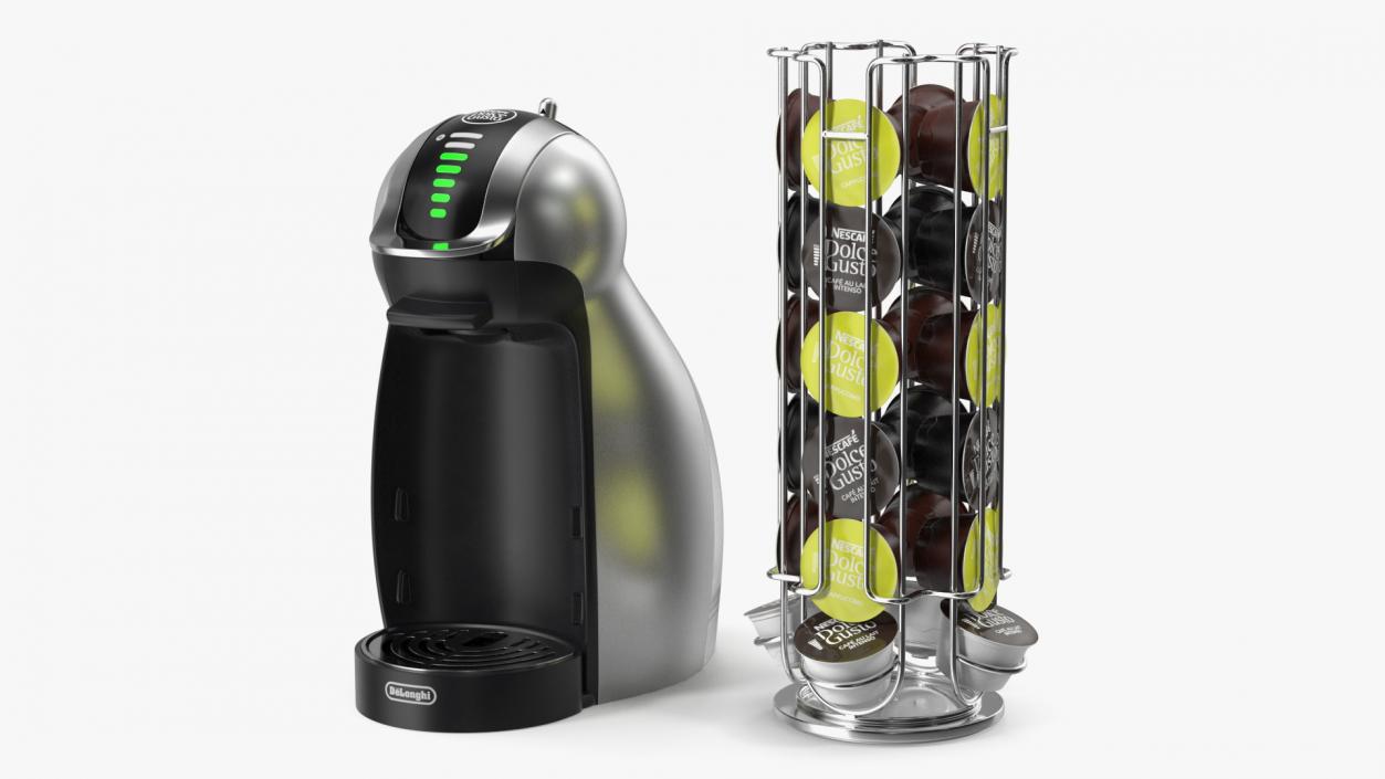 3D model Capsule Holder with Coffee Capsules