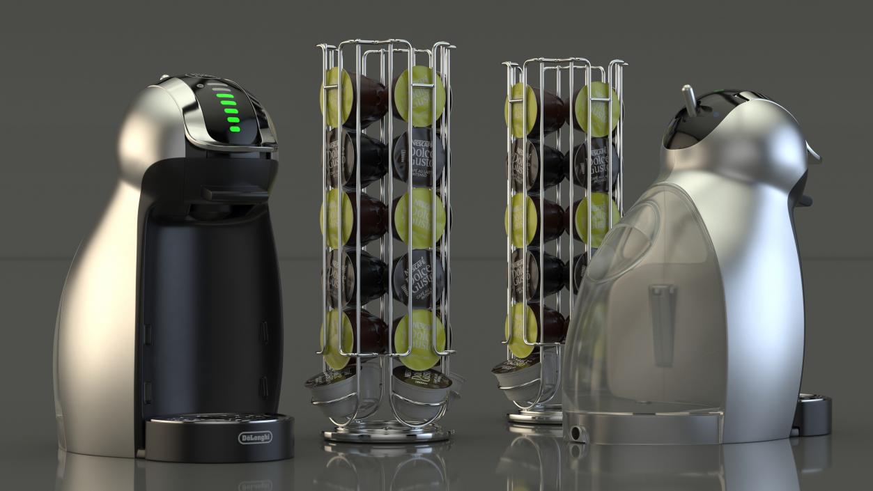 3D model Capsule Holder with Coffee Capsules