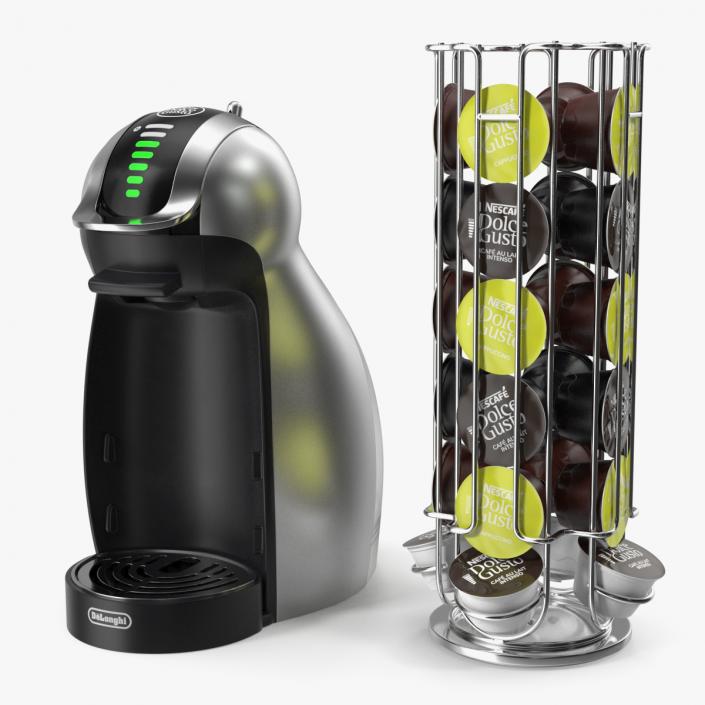 3D model Capsule Holder with Coffee Capsules