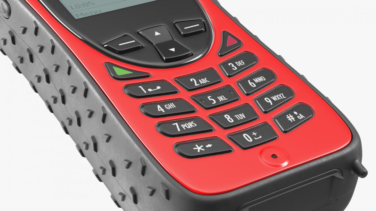 3D Rugged Satellite Phone Red