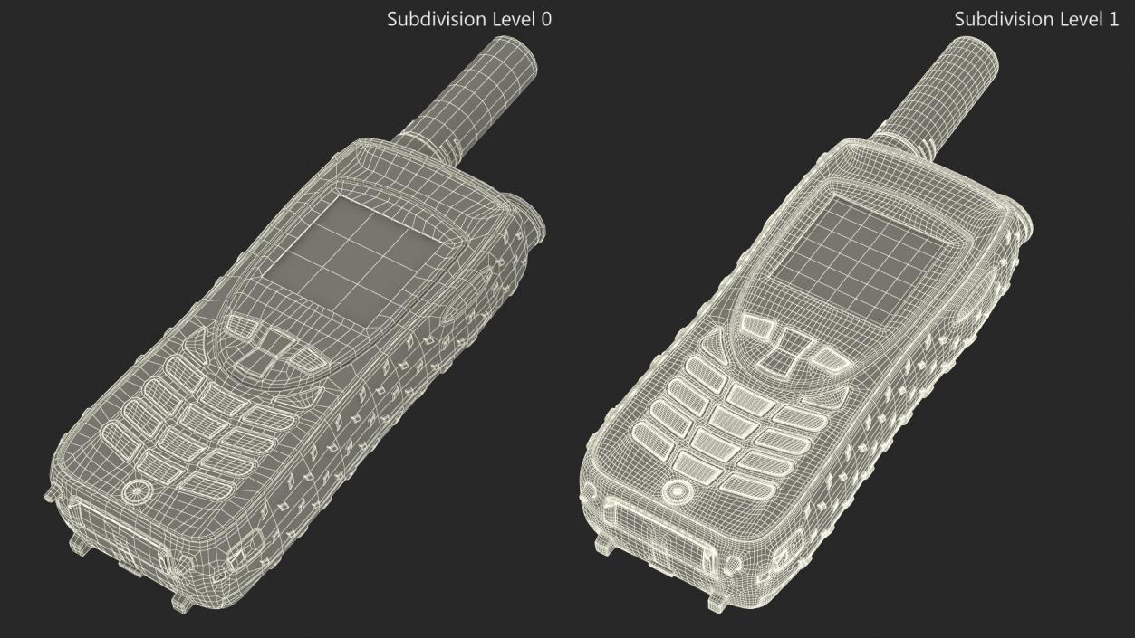 3D Rugged Satellite Phone Red