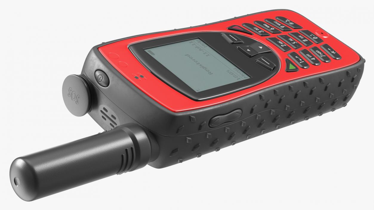 3D Rugged Satellite Phone Red