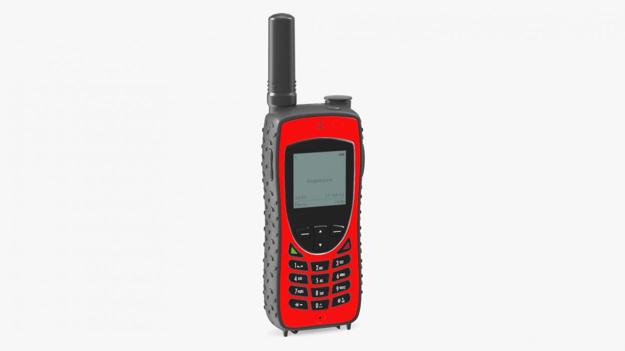 3D Rugged Satellite Phone Red