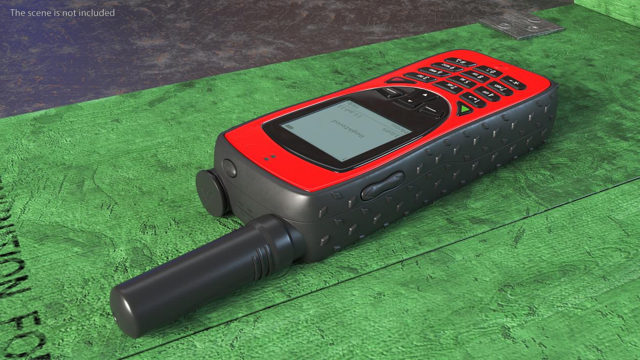 3D Rugged Satellite Phone Red