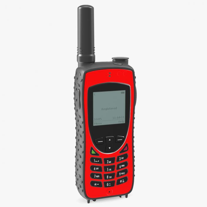 3D Rugged Satellite Phone Red