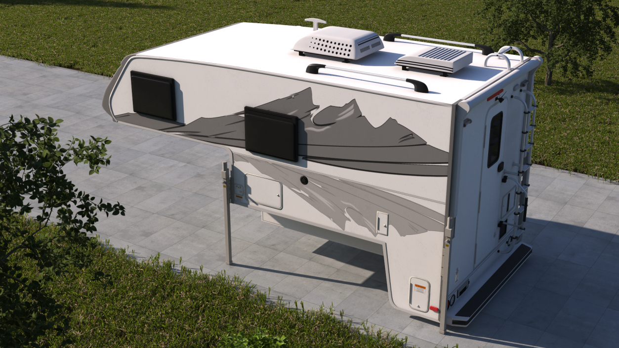 Pickup Truck Camper(1) 3D