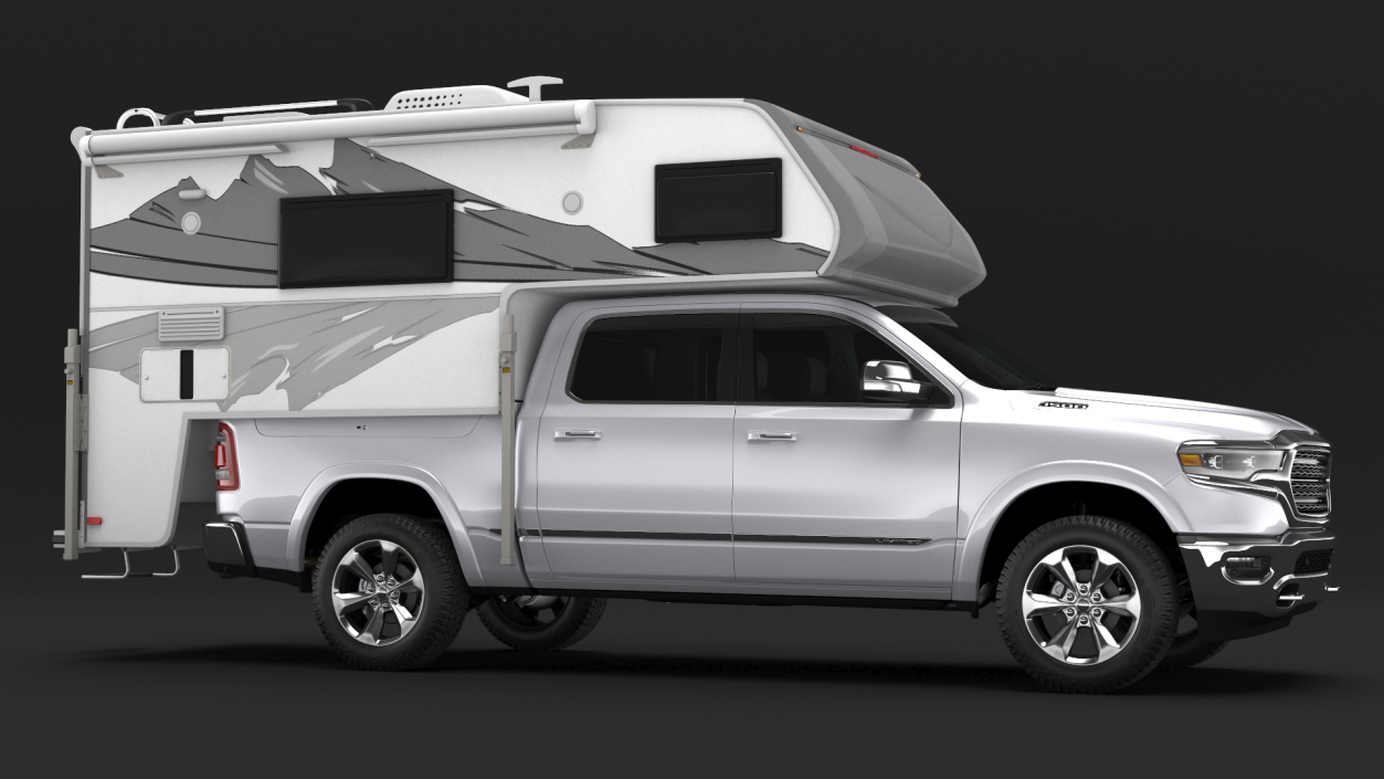 Pickup Truck Camper(1) 3D