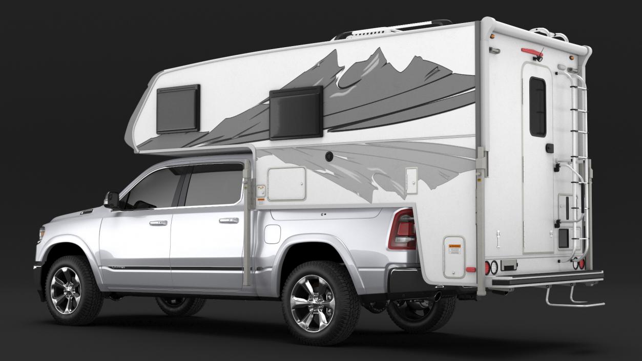 Pickup Truck Camper(1) 3D