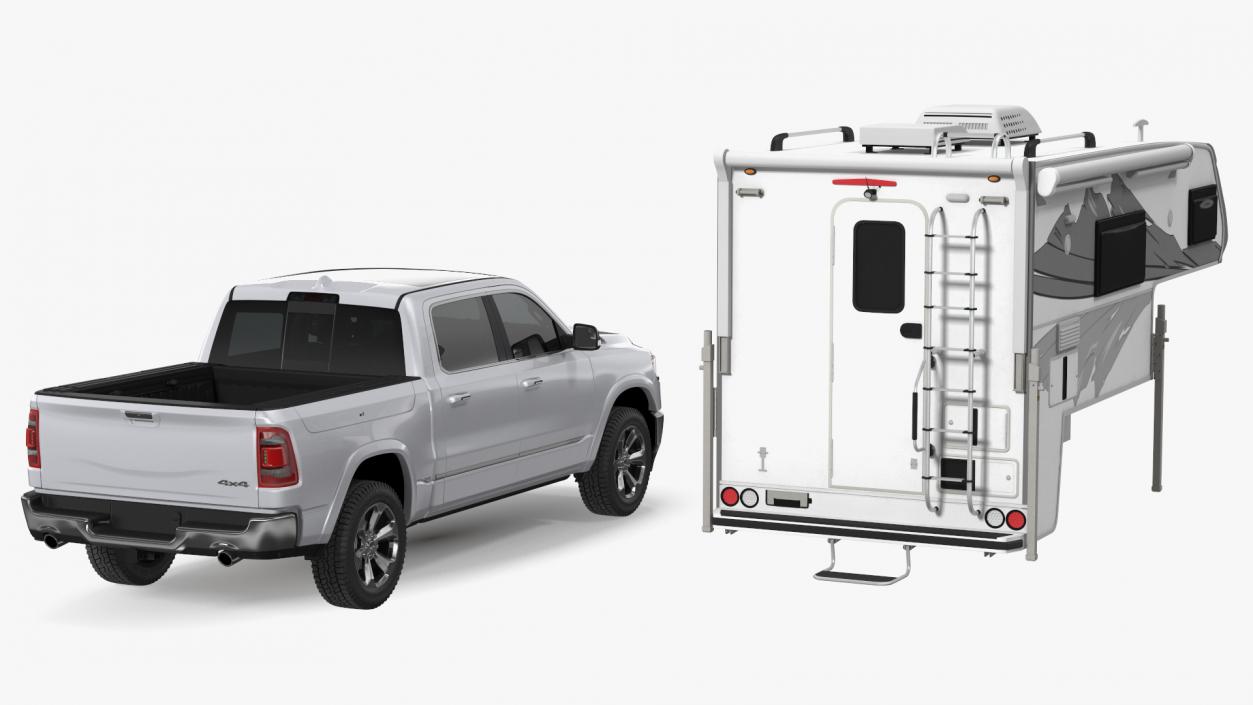 Pickup Truck Camper(1) 3D