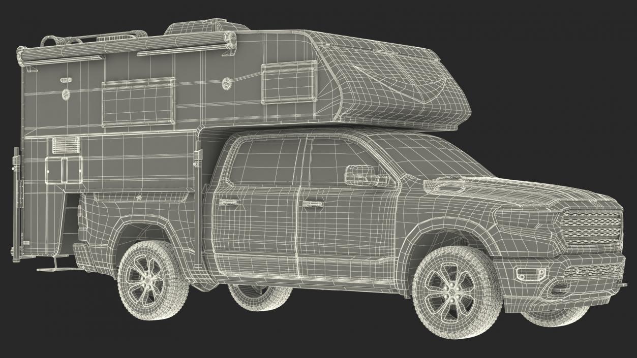 Pickup Truck Camper(1) 3D