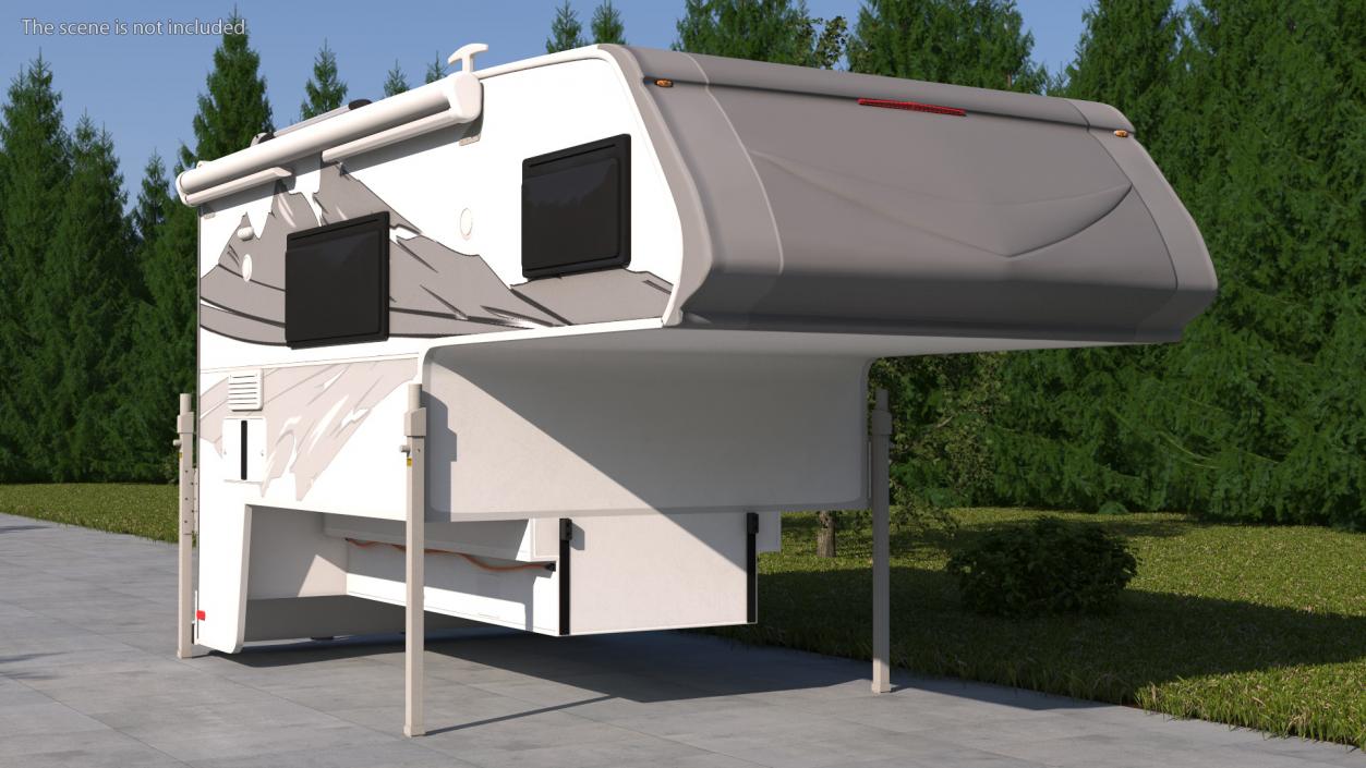 Pickup Truck Camper(1) 3D