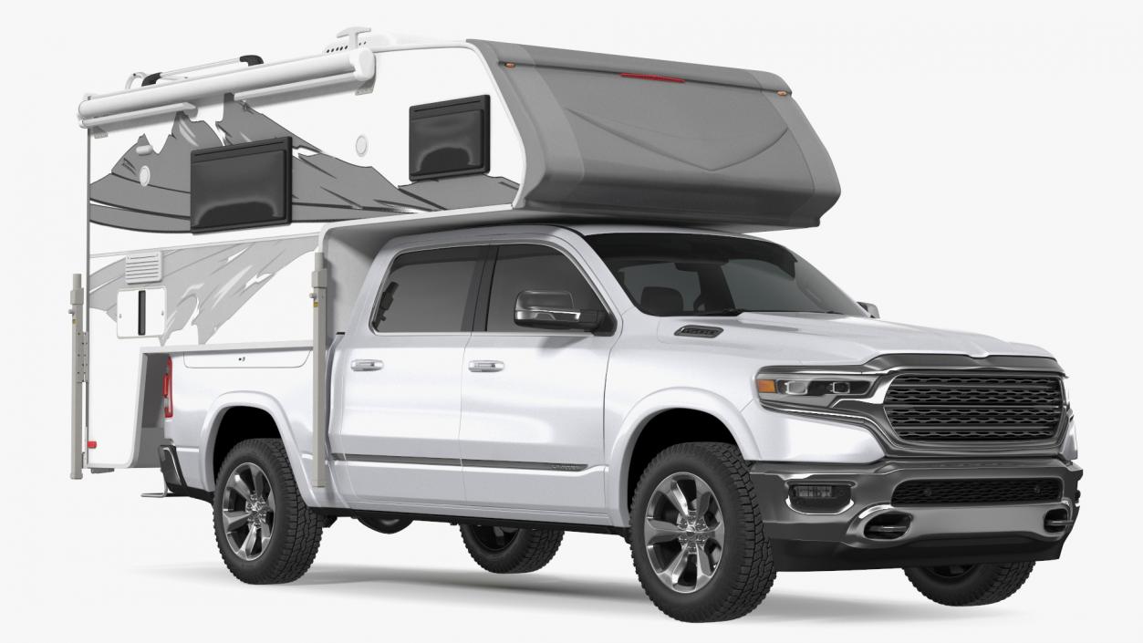 Pickup Truck Camper(1) 3D