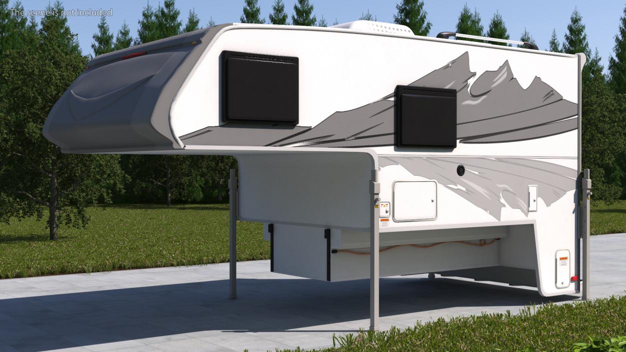 Pickup Truck Camper(1) 3D