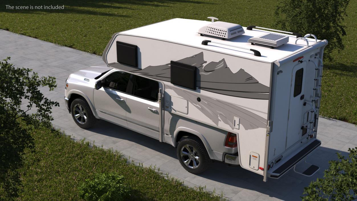 Pickup Truck Camper(1) 3D