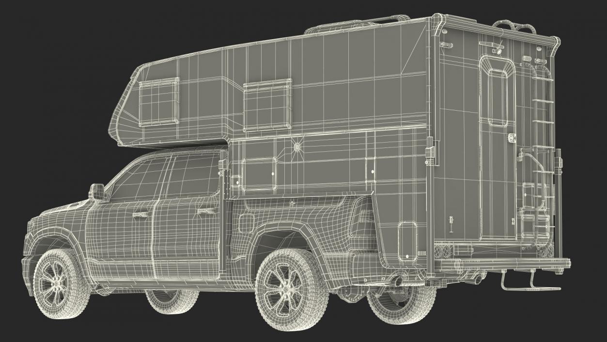 Pickup Truck Camper(1) 3D