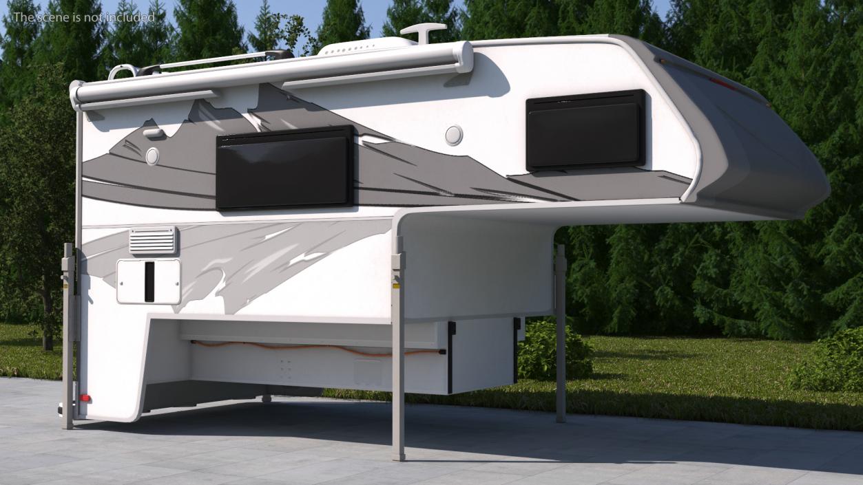 Pickup Truck Camper(1) 3D