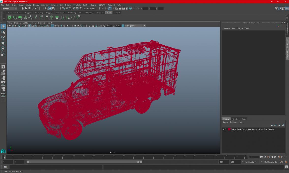 Pickup Truck Camper(1) 3D