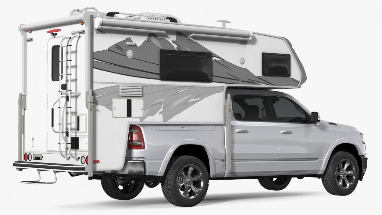 Pickup Truck Camper(1) 3D