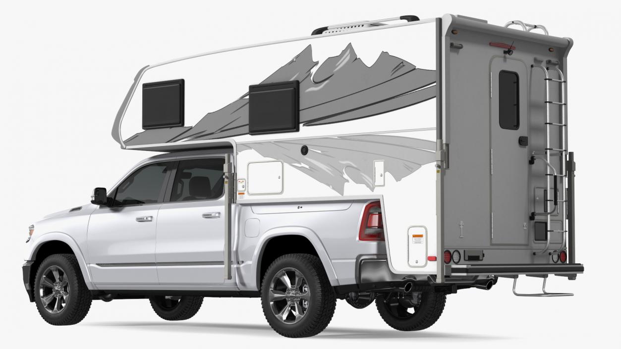 Pickup Truck Camper(1) 3D