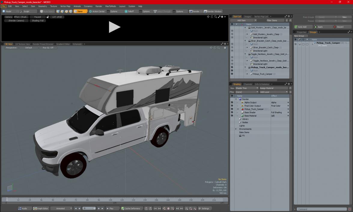 Pickup Truck Camper(1) 3D