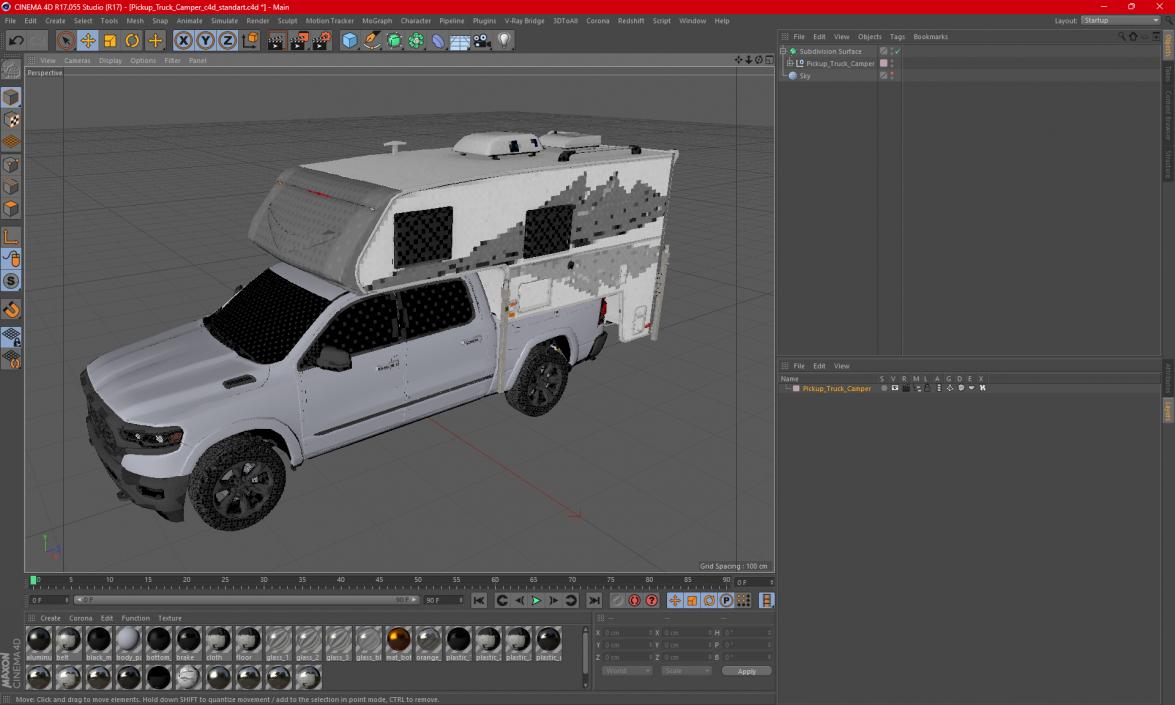 Pickup Truck Camper(1) 3D