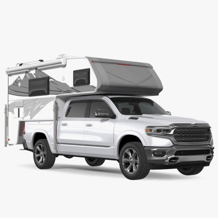 Pickup Truck Camper(1) 3D