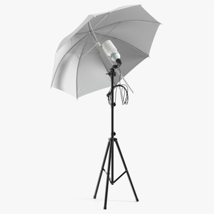 3D Photography Studio Umbrella Light model