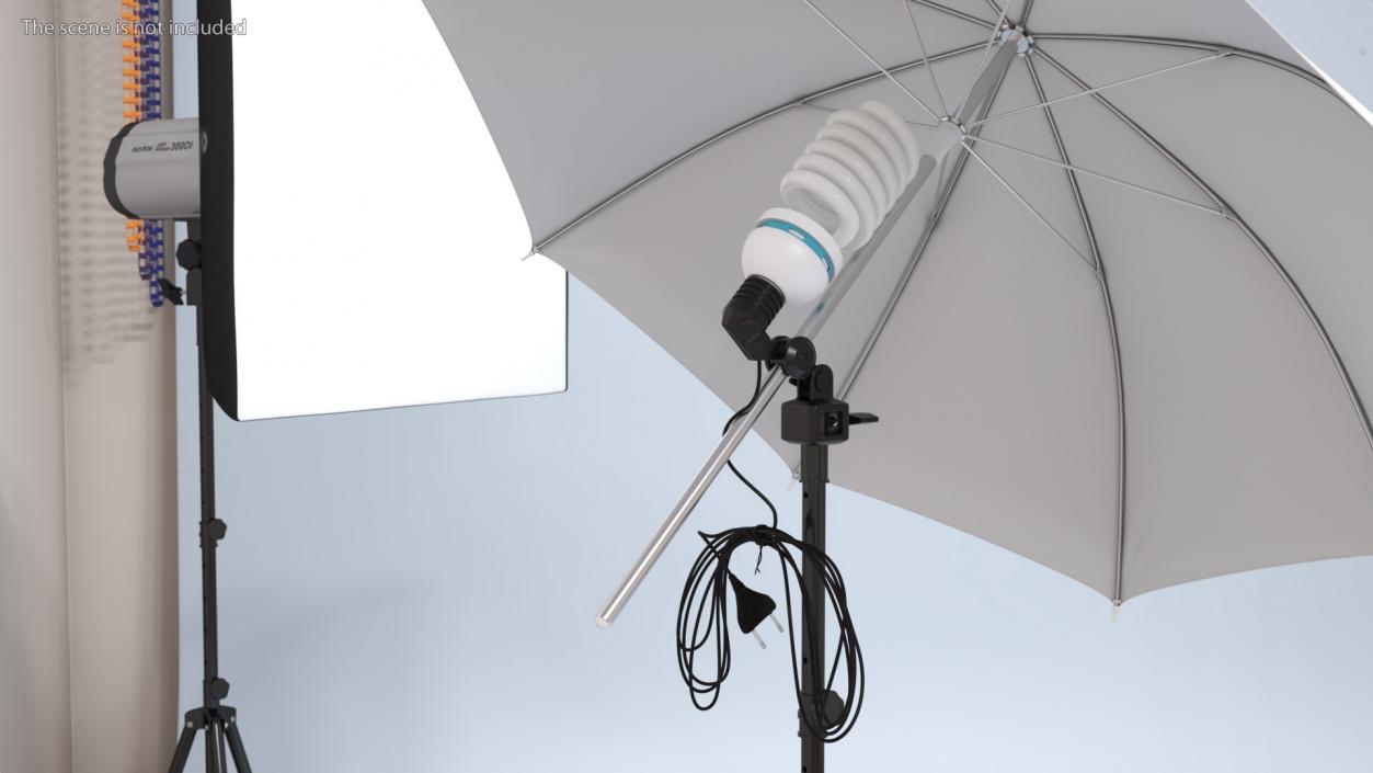 3D Photography Studio Umbrella Light model