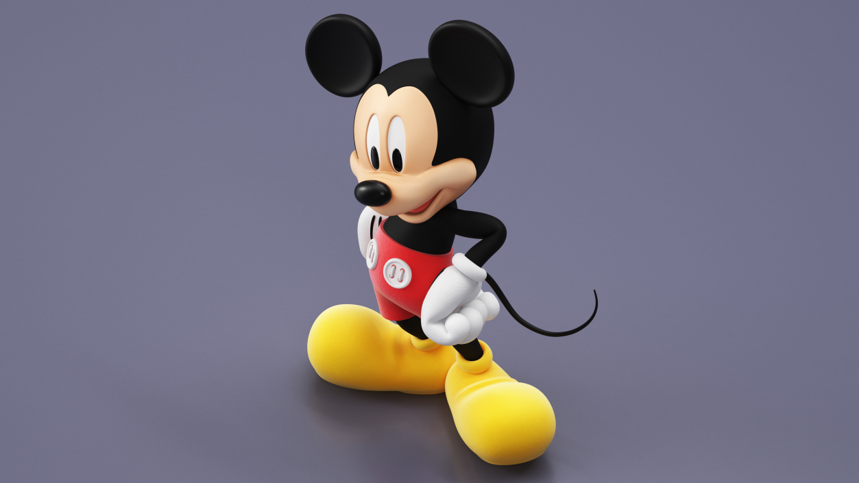 3D Character Mickey Mouse Standing