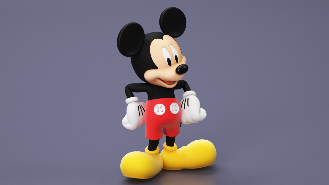 3D Character Mickey Mouse Standing