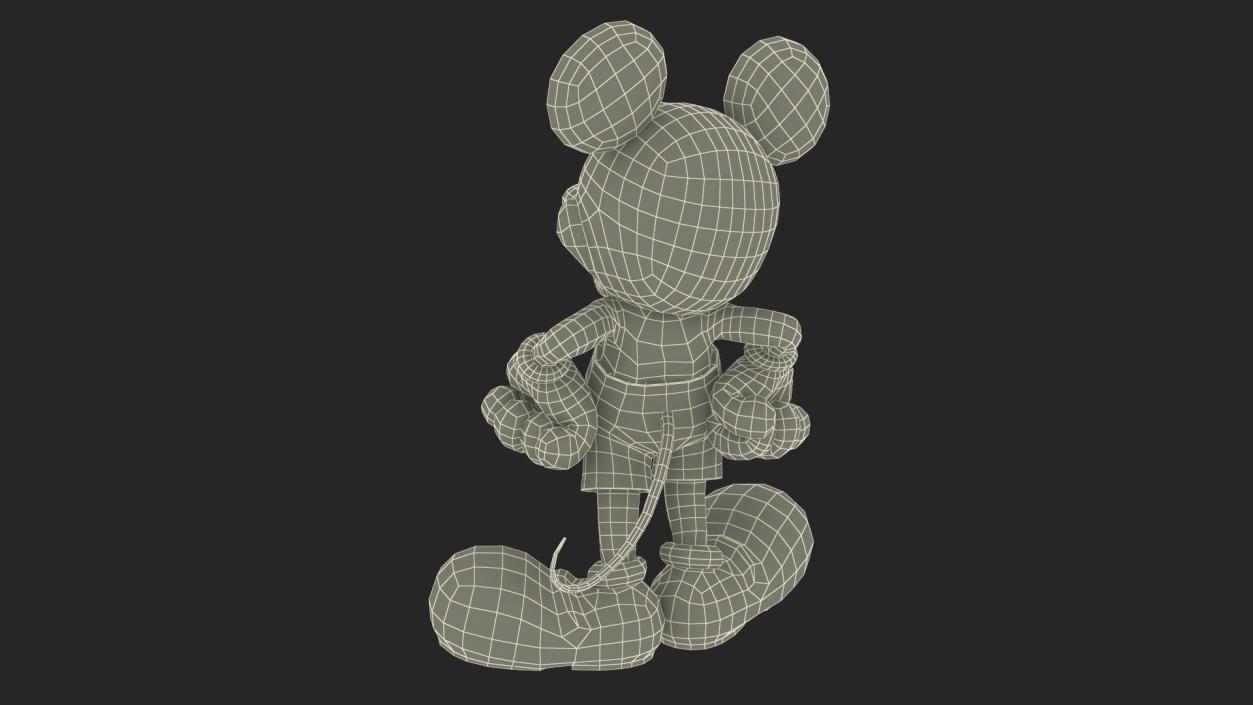 3D Character Mickey Mouse Standing