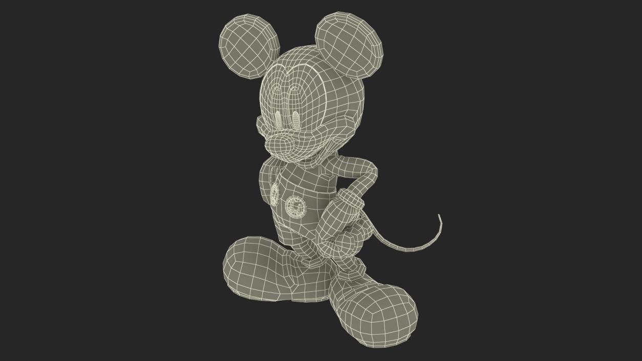 3D Character Mickey Mouse Standing