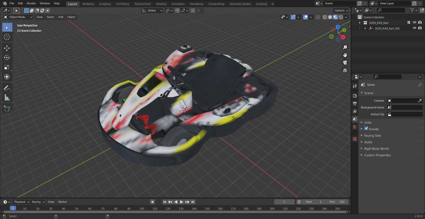 3D SODI RX8 Kart model