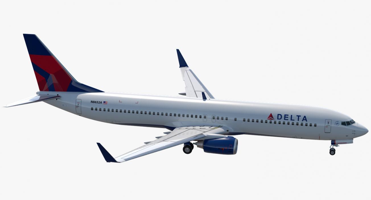 3D model Boeing 737-900 Delta Air Lines