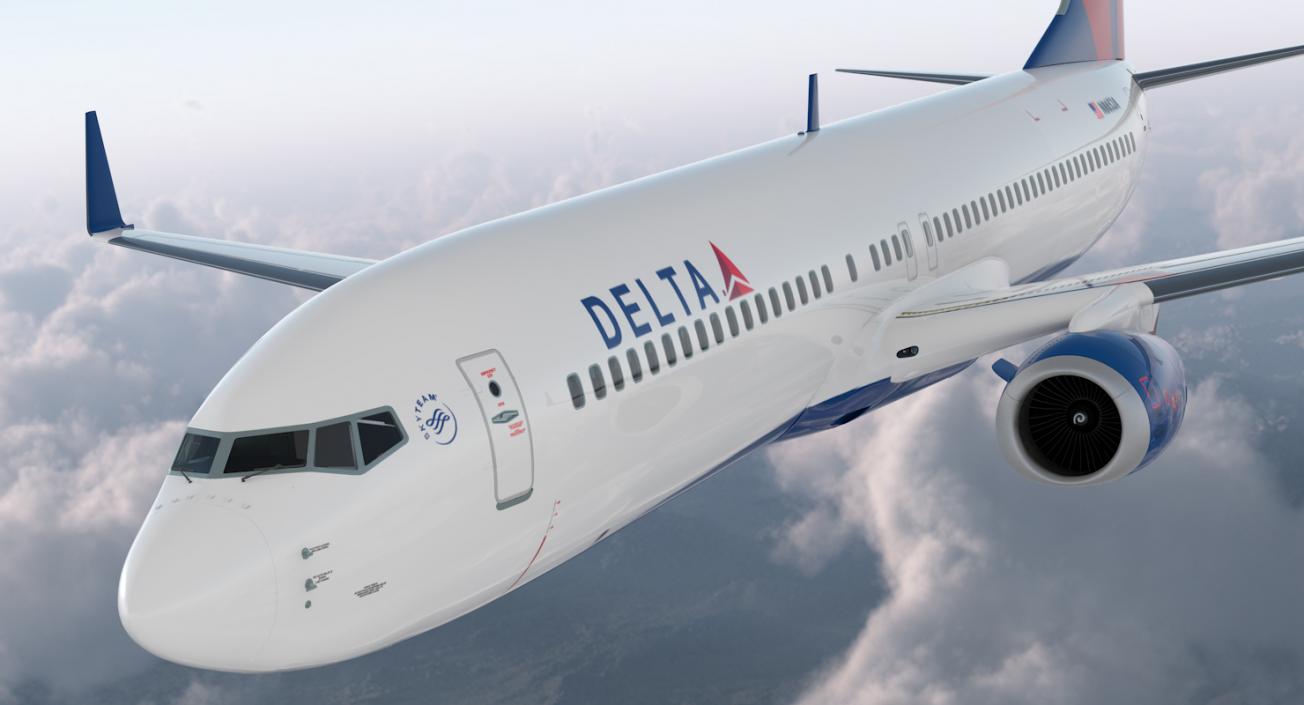 3D model Boeing 737-900 Delta Air Lines