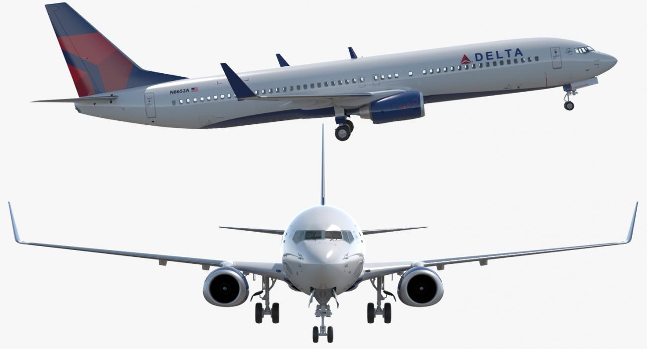 3D model Boeing 737-900 Delta Air Lines