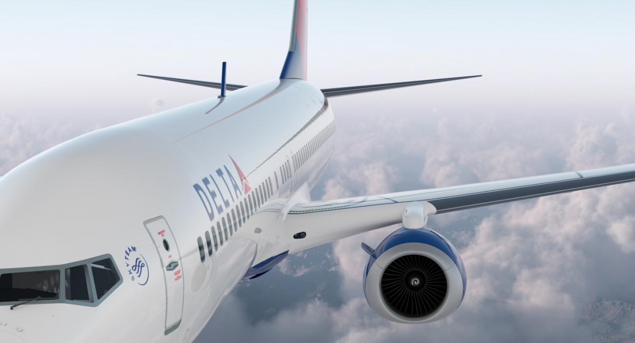 3D model Boeing 737-900 Delta Air Lines