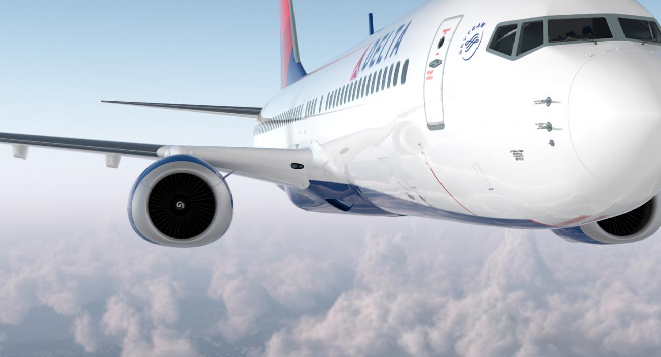 3D model Boeing 737-900 Delta Air Lines