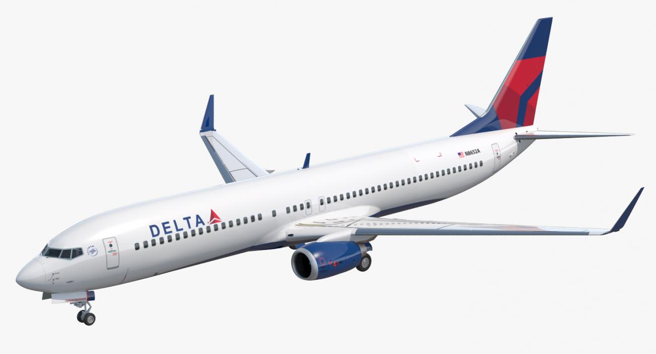 3D model Boeing 737-900 Delta Air Lines