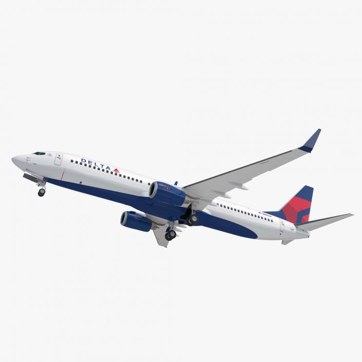 3D model Boeing 737-900 Delta Air Lines