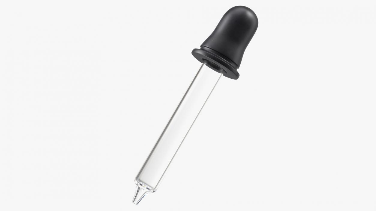 3D Eye Dropper Pipette with Rubber Head