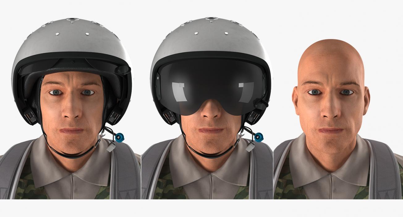 3D Russian Jet Fighter Pilot Walking model