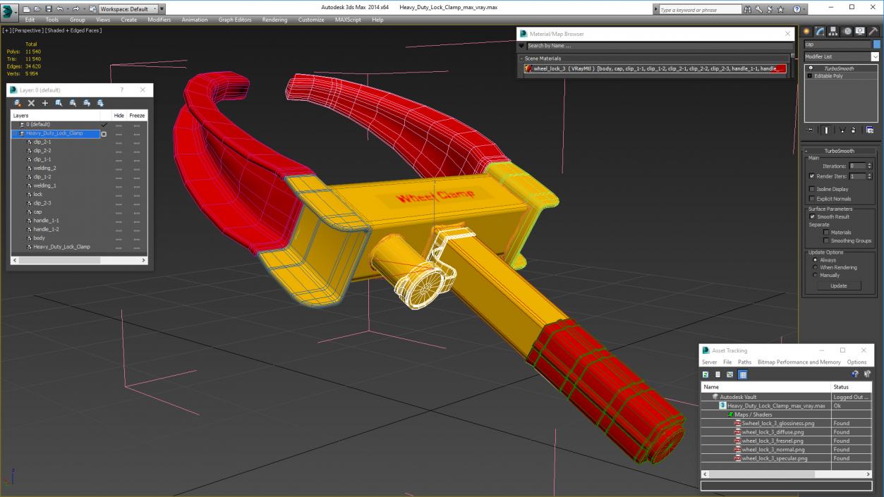 3D Heavy Duty Lock Clamp