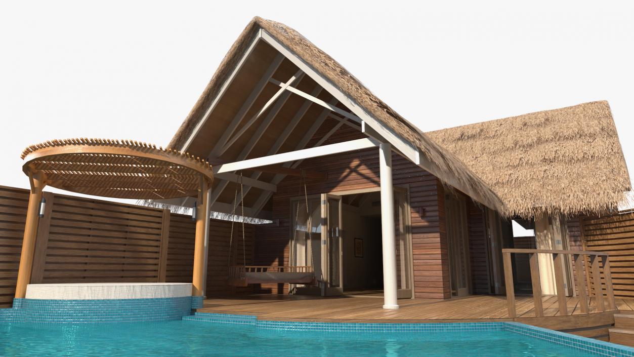 Maldives Overwater Bungalow 3D