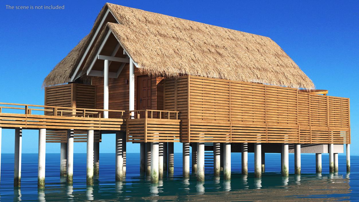 Maldives Overwater Bungalow 3D