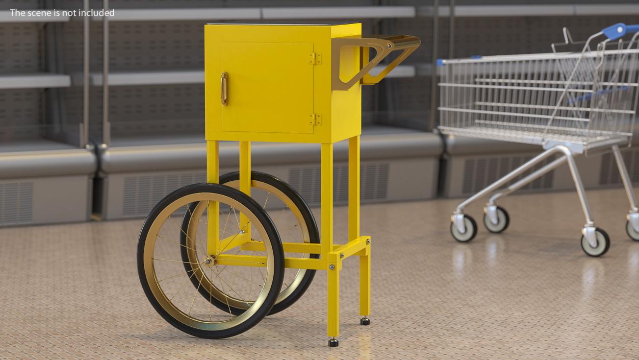 3D model Popcorn Cart Generic